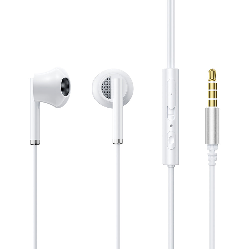 JOYROOM EW07 Half-In-Ear 3.5mm AUX Headphone Built-in Mic Volume Control Stereo Sound Wired Earphone JOYROOM EW07 Half-In-Ear 3.5mm AUX Headphone Built-in Mic Volume Control Stereo Sound Wired Earphone